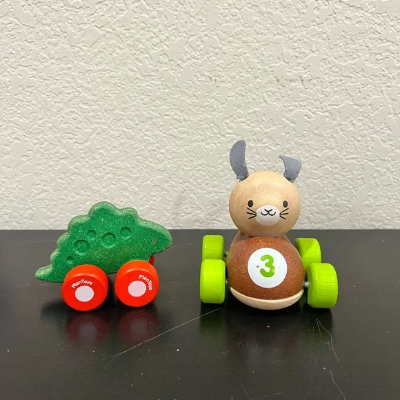 Plan Toys Bunny Racer & Stego Car - Picture 1 of 4